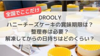 drooly　ドローリー　冷凍　賞味期限　阪神　整理券　売り切れ