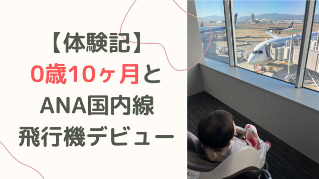 体験記 ブログ　0歳10ヶ月　赤ちゃん　ANA国内線　飛行機デビュー　伊丹空港　乗り方　持ち物